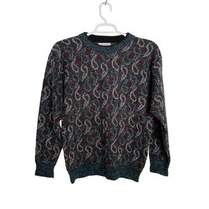 JJ Cochran Vintage Men's Paisley Crewneck Sweater Size M 42" Chest Large?